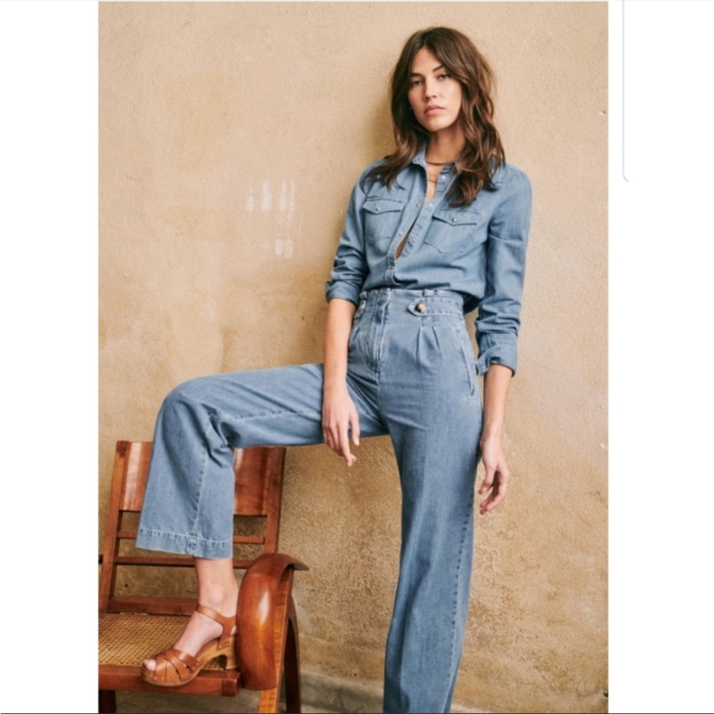 Sezane Armando Denim Trousers